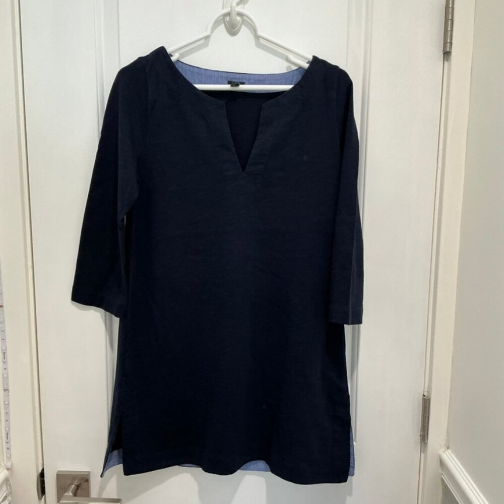 J.Crew, vacation dress, size small, navy blue, excellent condition, Small